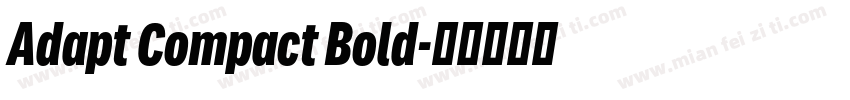 Adapt Compact Bold字体转换